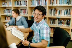 Student smiling